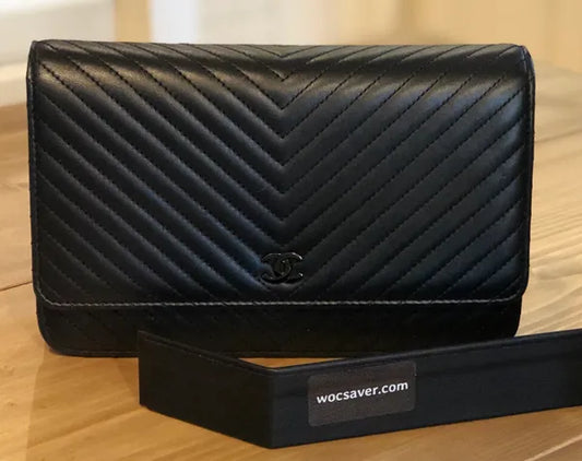 Chanel WOC Deluxe PU Leather Edition Base & Side Saver