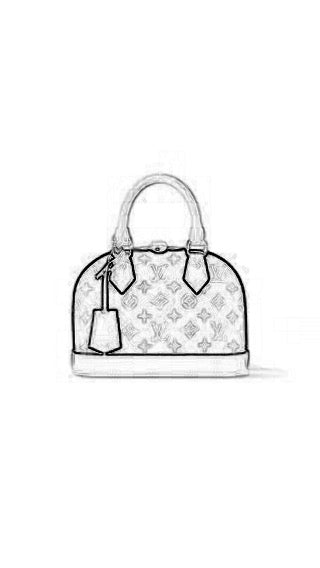 Louis Vuitton Alma BB Handbag Liner