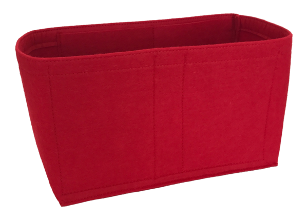 All-in-One style felt bag organizer compatible for Neverfull in Cherry Red