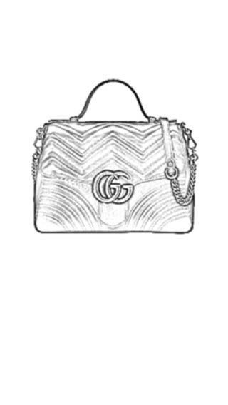Gucci Medium Marmont Top Handle Handbag Liner