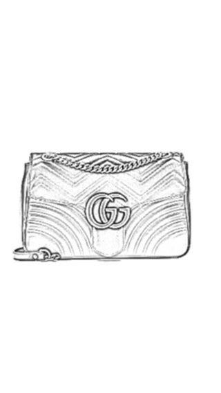 Gucci Medium Marmont Flap Handbag Liner