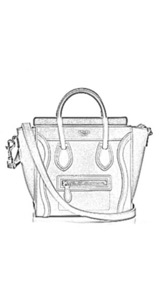 Celine Mini Luggage Handbag Liner