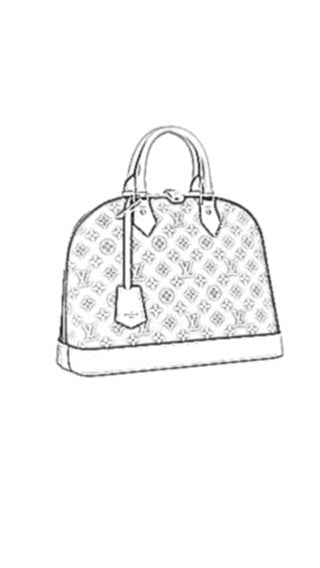 Louis Vuitton Alma MM Handbag Liner