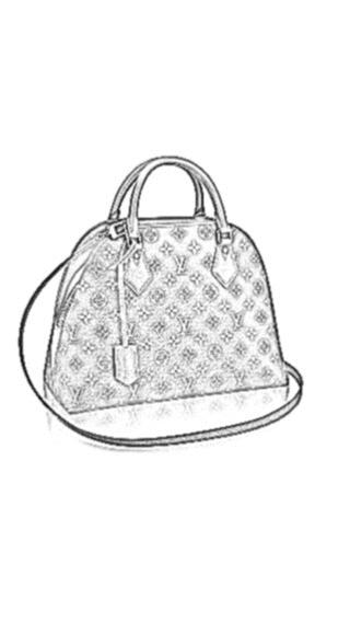 Louis Vuitton Alma BnB Handbag Liner