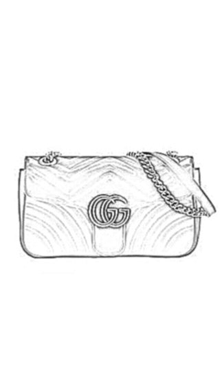 Gucci Small Marmont Flap Handbag Liner